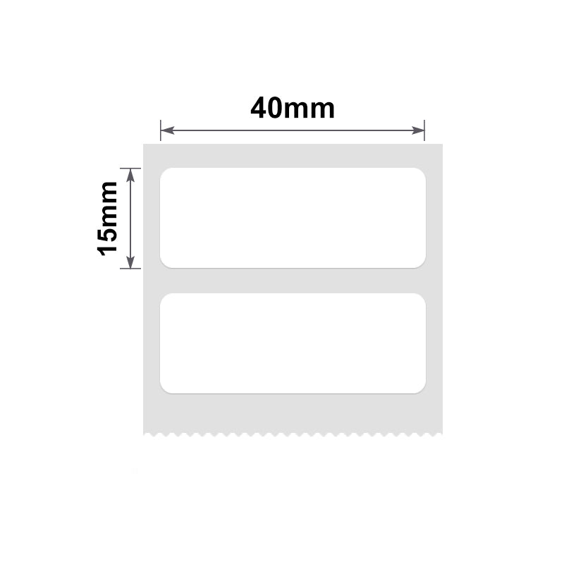 NB186 NB186 - NIIMBOT - B1 / B21 / B3S - T40*15MM/2R - 460 LABELS PER ROLL - WHITE