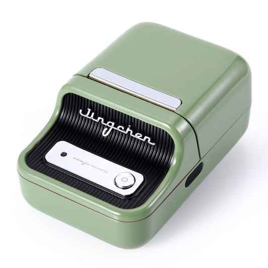 GREEN Niimbot-B21-portable thermal label bluetooth printer including free label (50*30mm-white)