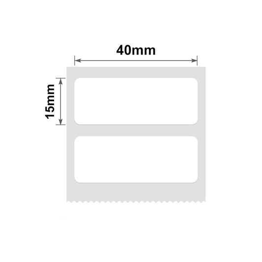 NB186  NB186 - NIIMBOT - B1 / B21 / B3S - T40*15MM/2R - 460 LABELS PER ROLL - WHITE
