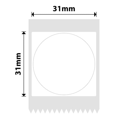 NB212 - NIIMBOT - B1 / B21 / B3S - 31*31MM - ROUND - 210 LABELS PER ROLL - WHITE