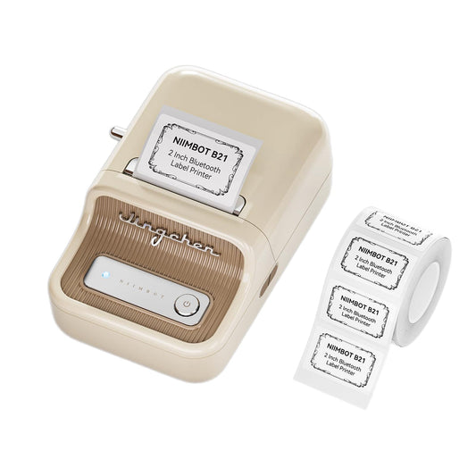 CREAM Niimbot-B21-portable thermal label bluetooth printer including free label (50*30mm-white)